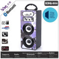 Radio FM 5W 1200mAh télécommande sans fil haut-parleur subwoofer bluetooth avec écran LED